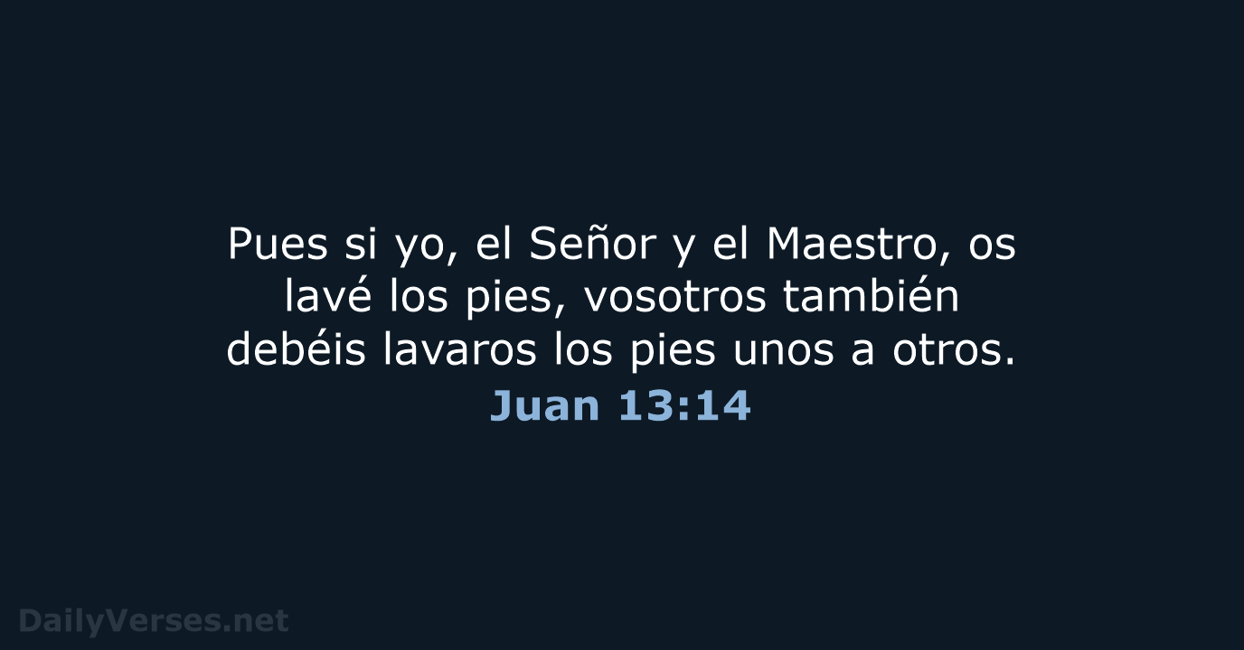 Juan 13:14 - LBLA
