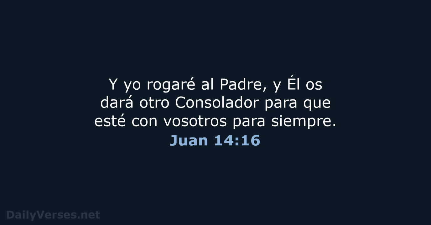 Juan 14:16 - LBLA
