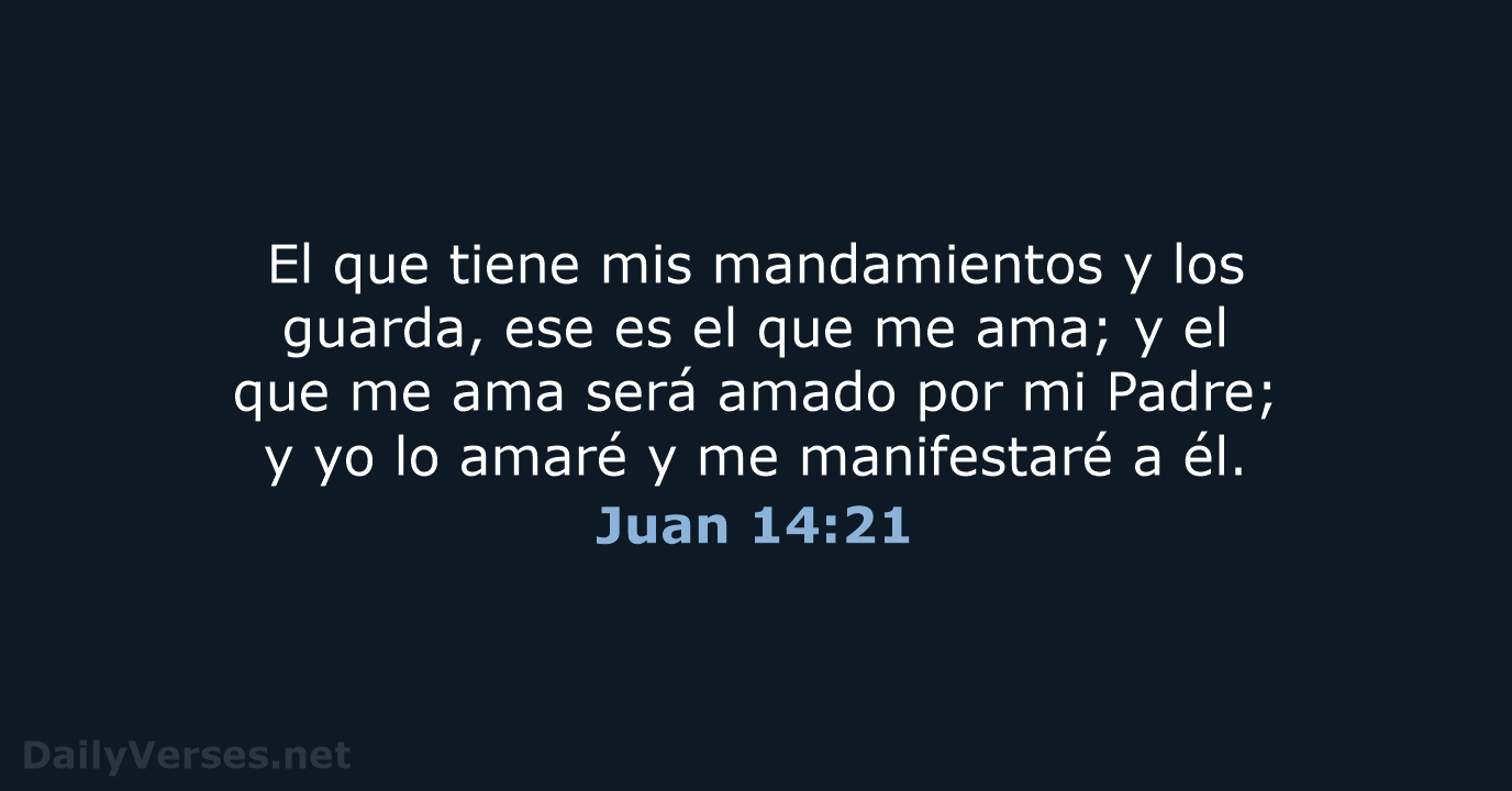 Juan 14:21 - LBLA