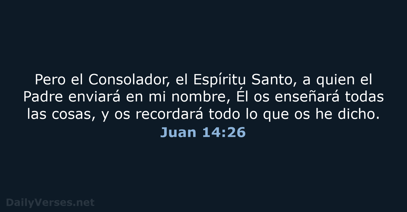 Juan 14:26 - LBLA