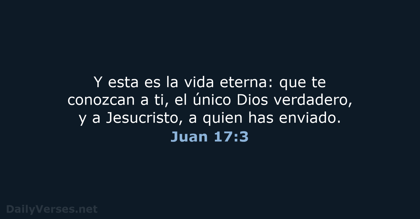 Juan 17:3 - LBLA