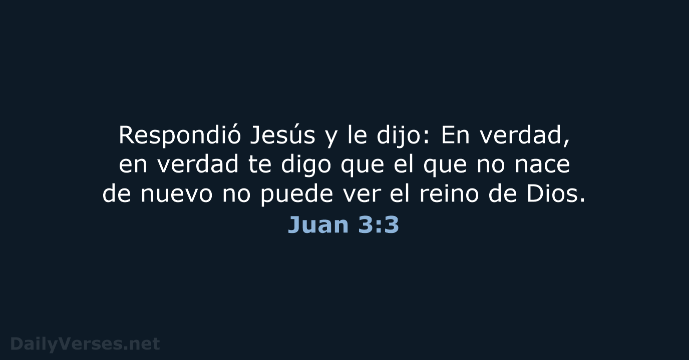 Juan 3:3 - LBLA