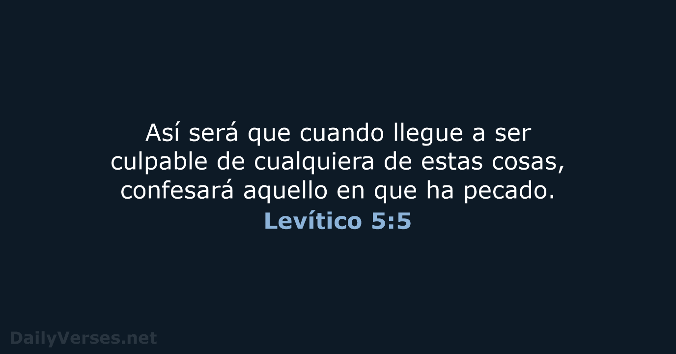 Levítico 5:5 - LBLA