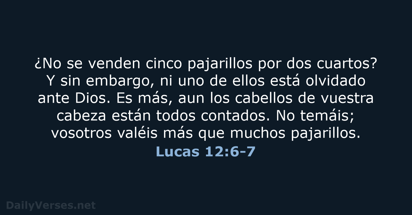 Lucas 12:6-7 - LBLA