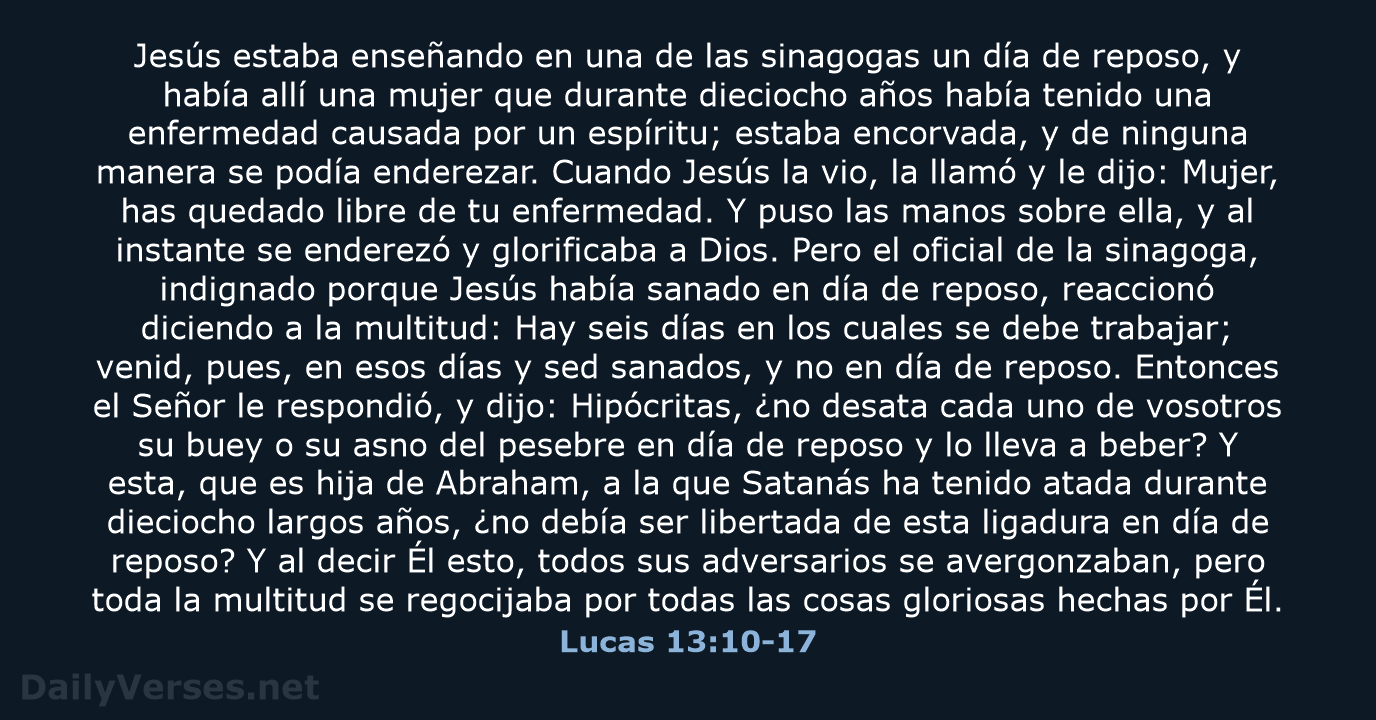 Lucas 13:10-17 - LBLA