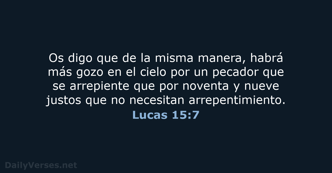 Lucas 15:7 - LBLA