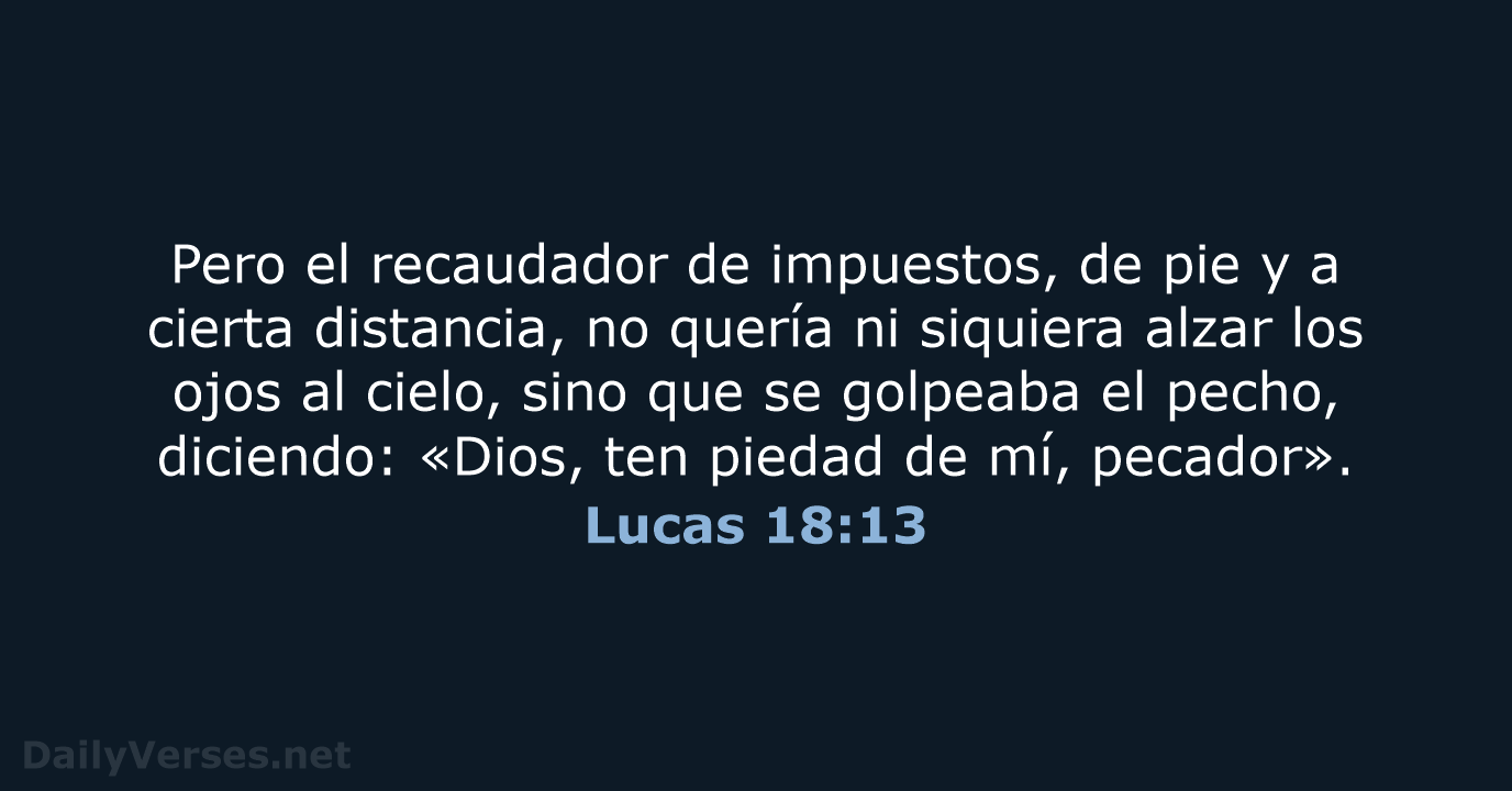 Lucas 18:13 - LBLA