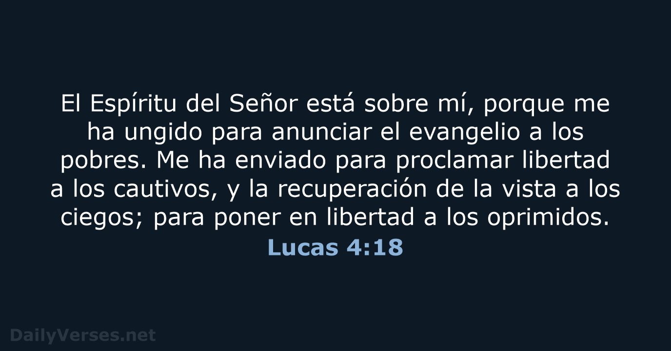 Lucas 4:18 - LBLA