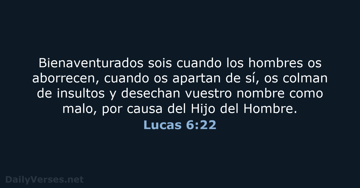 Lucas 6:22 - LBLA