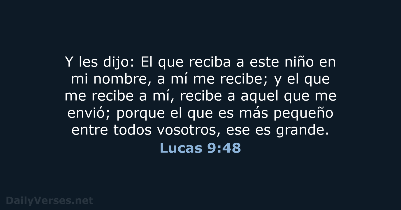 Lucas 9:48 - LBLA