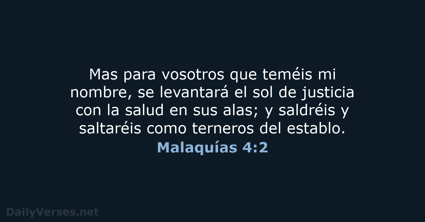 Malaquías 4:2 - LBLA