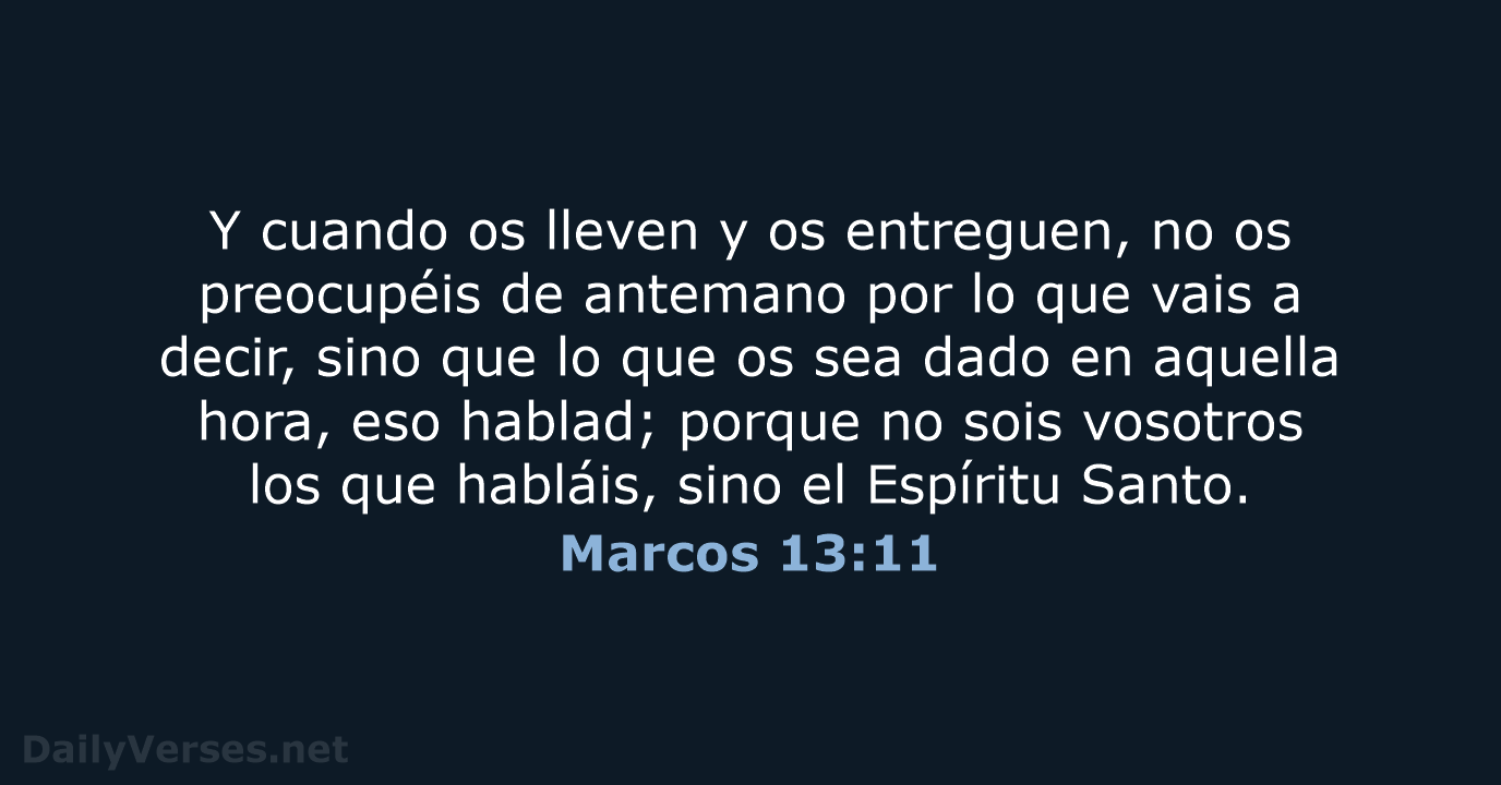 Marcos 13:11 - LBLA