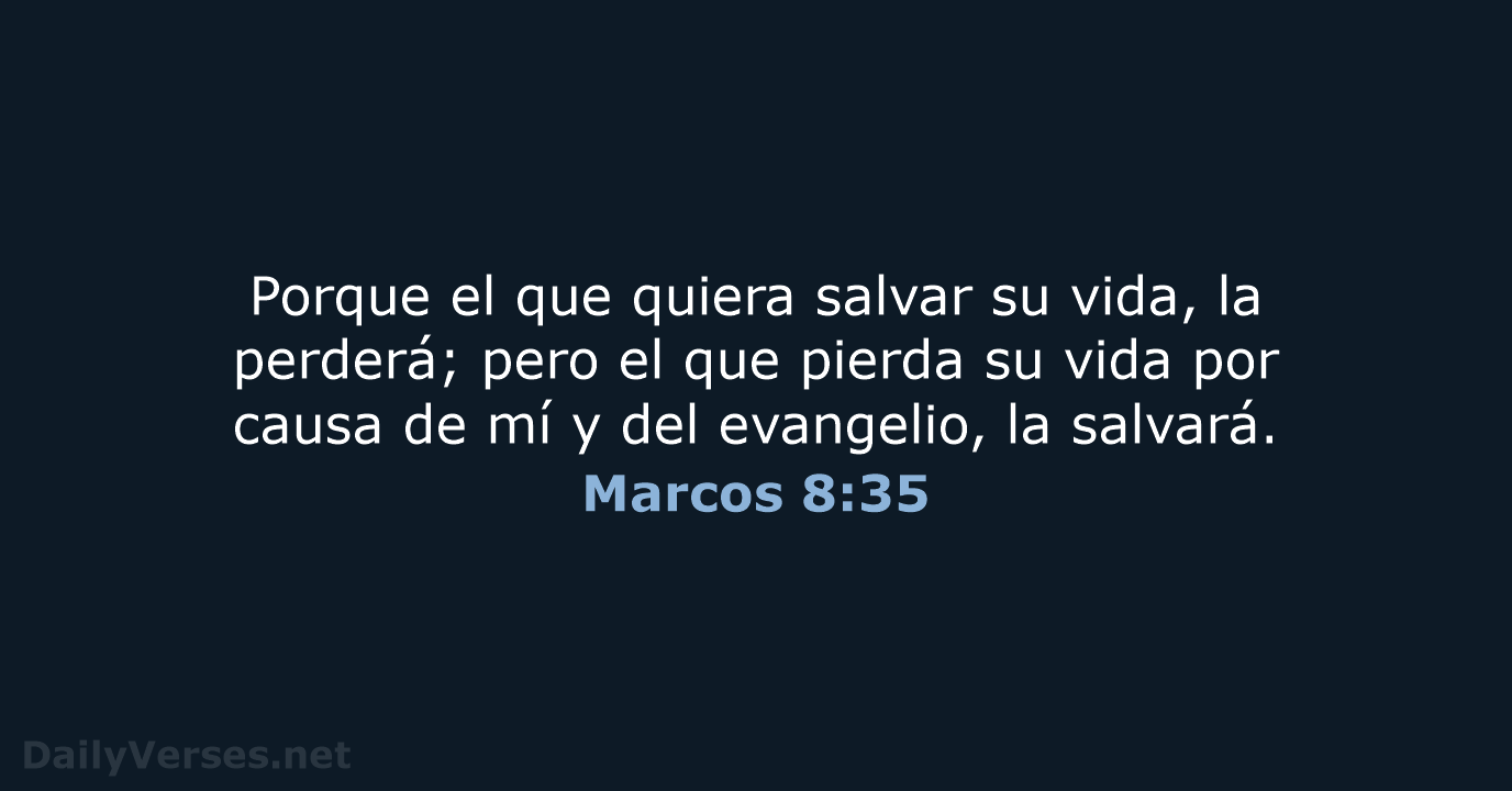 Marcos 8:35 - LBLA