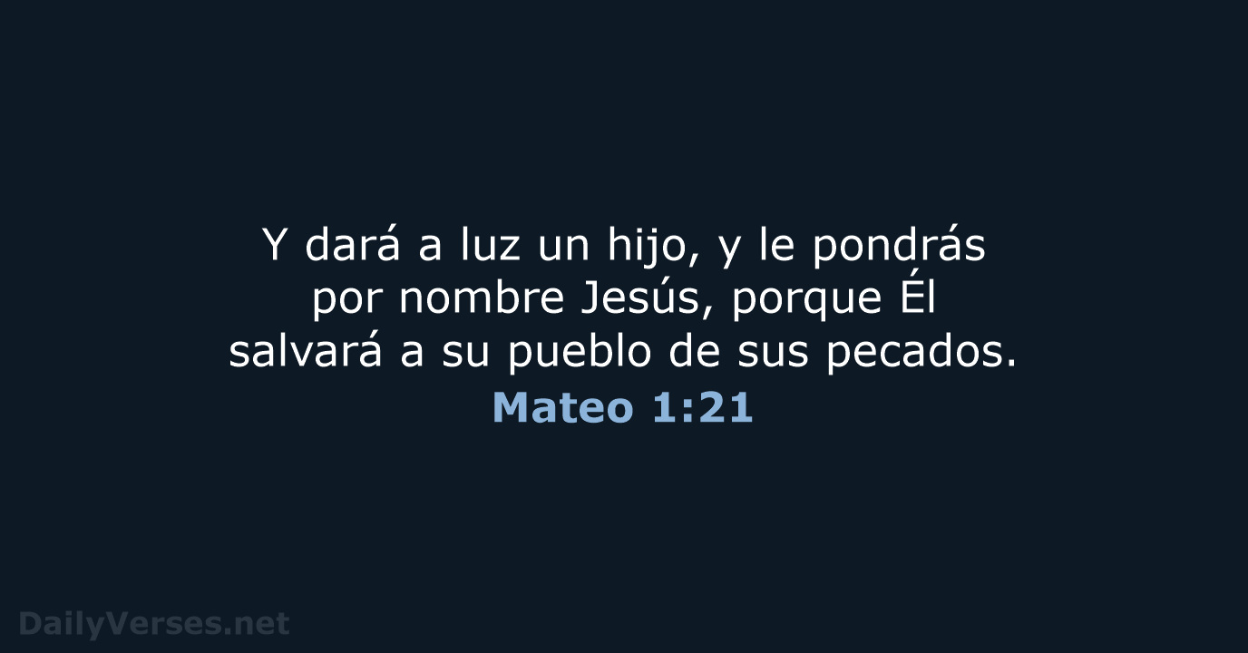 Mateo 1:21 - LBLA
