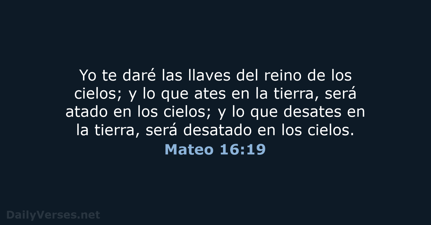 Mateo 16:19 - LBLA