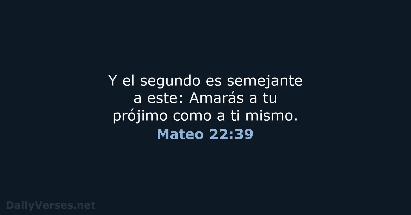 Mateo 22:39 - LBLA