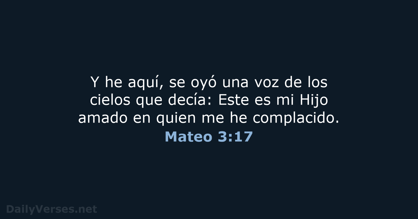 Mateo 3:17 - LBLA