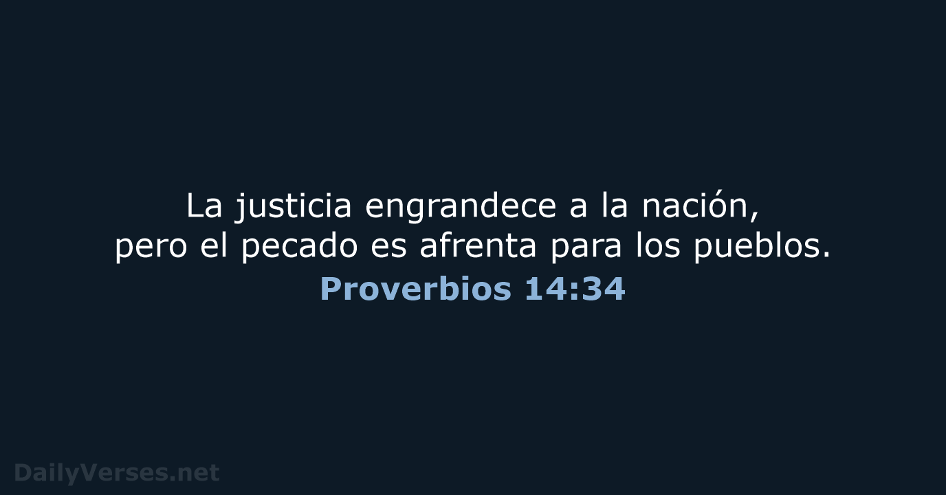 Proverbios 14:34 - LBLA