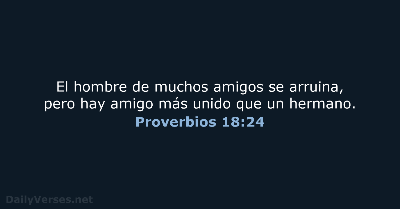 Proverbios 18:24 - LBLA
