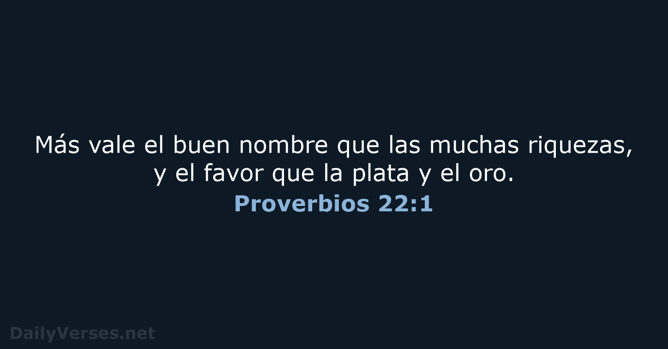Proverbios 22:1 - LBLA