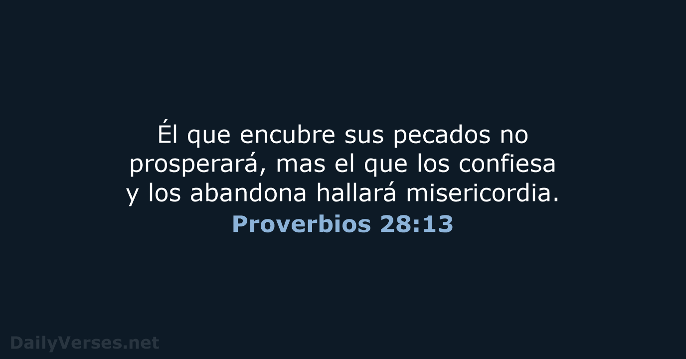 Proverbios 28:13 - LBLA