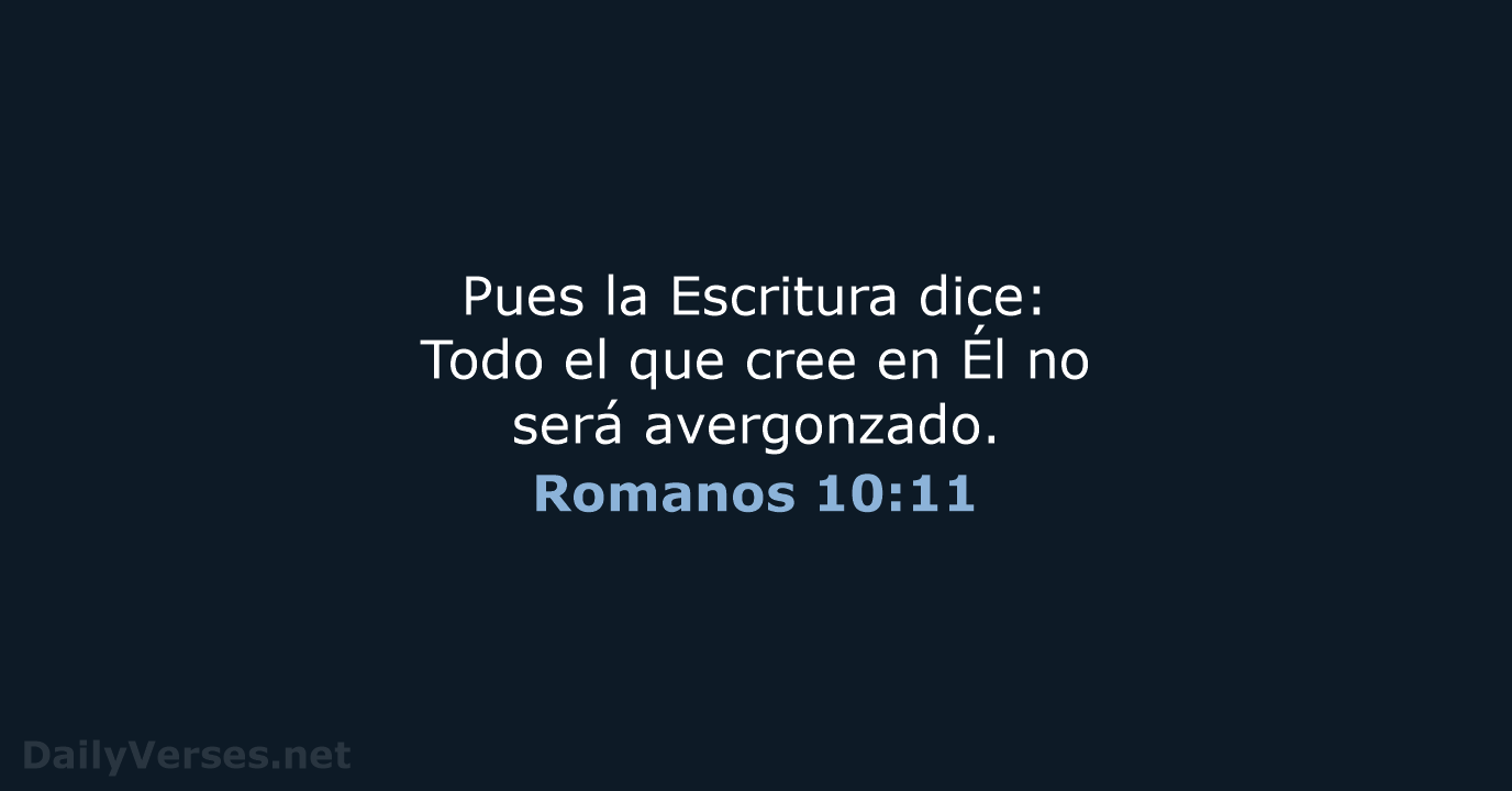 Romanos 10:11 - LBLA