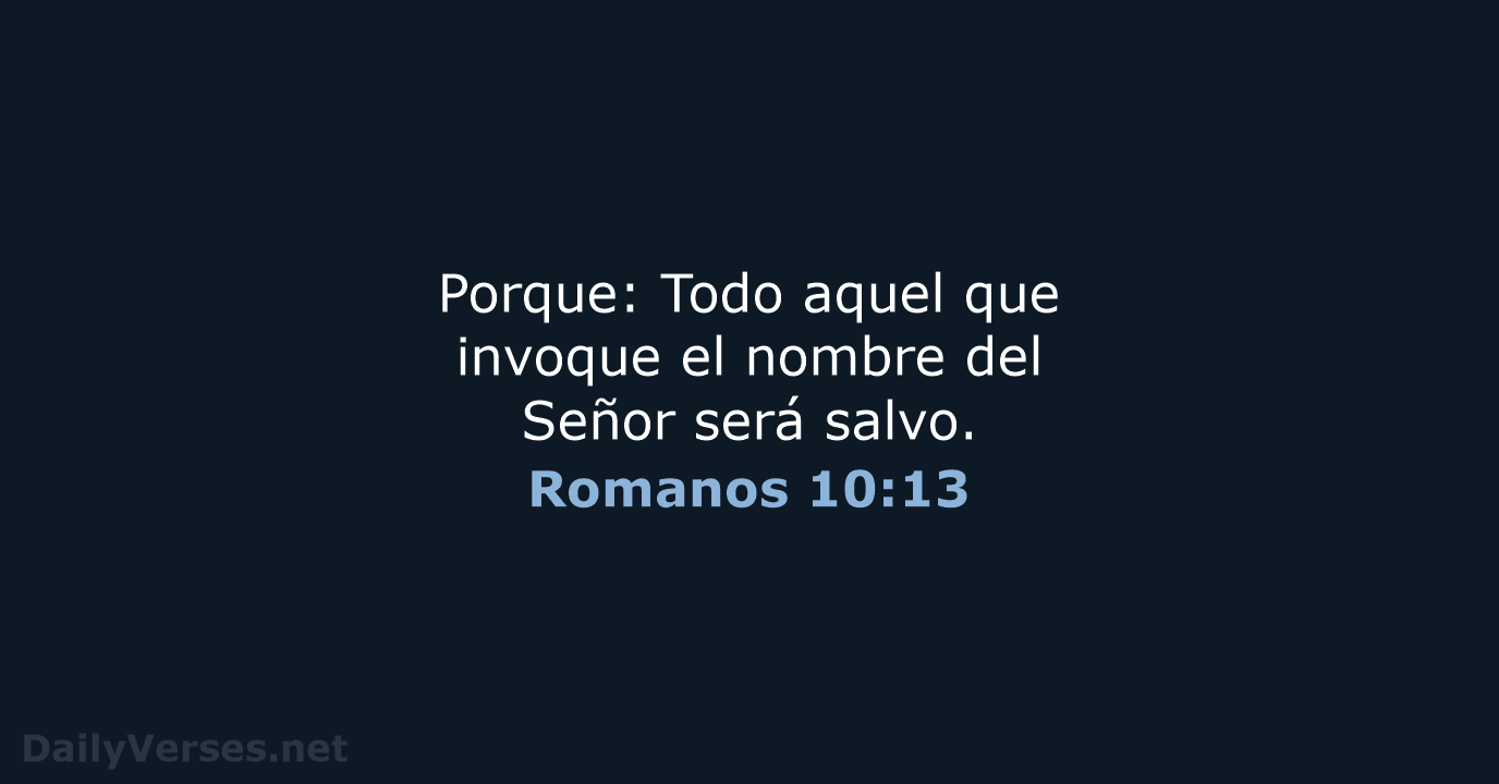 Romanos 10:13 - LBLA