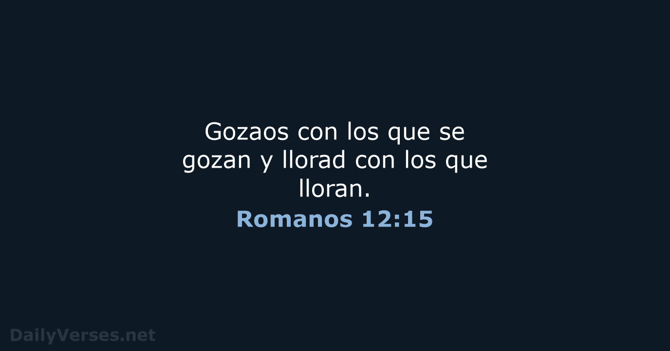 Romanos 12:15 - LBLA