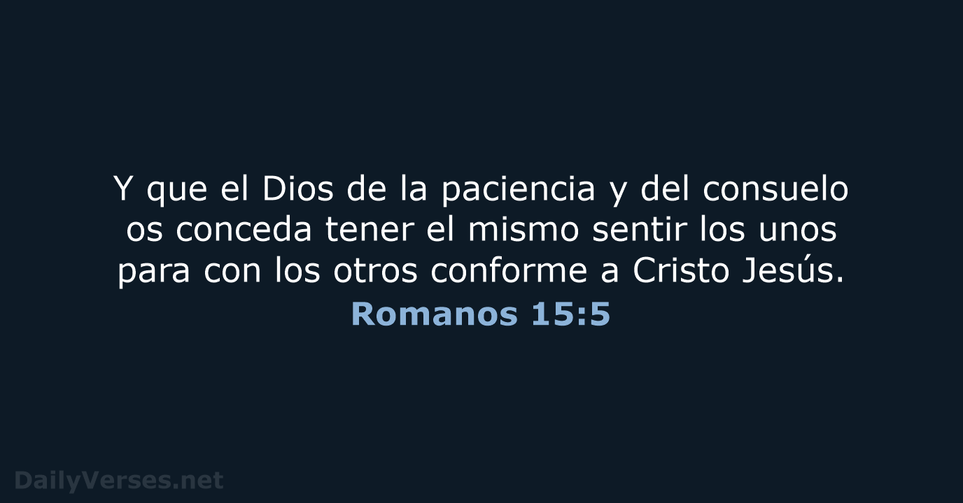 Romanos 15:5 - LBLA