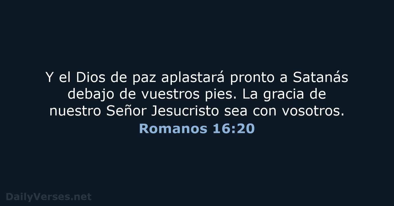 Romanos 16:20 - LBLA