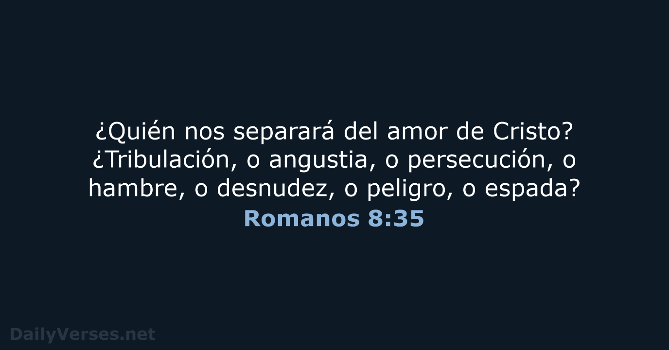 Romanos 8:35 - LBLA