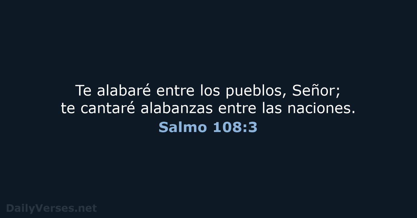 Salmo 108:3 - LBLA