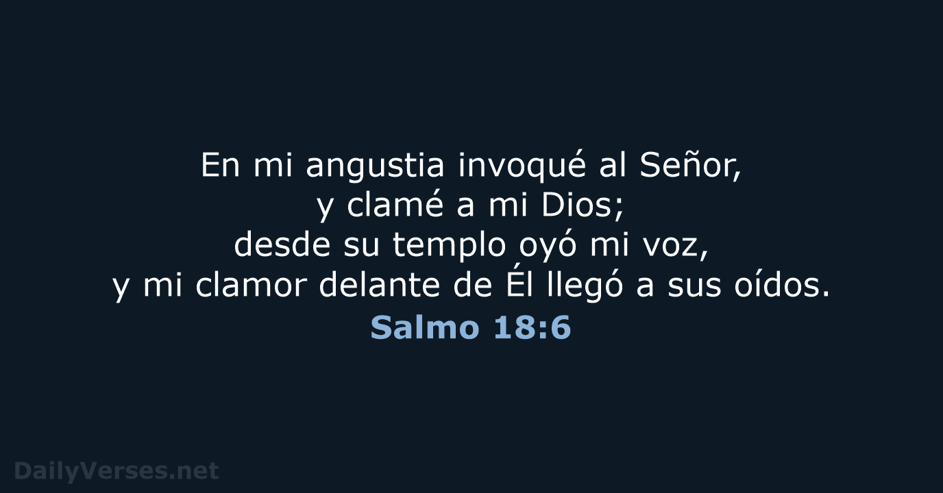 Salmo 18:6 - LBLA