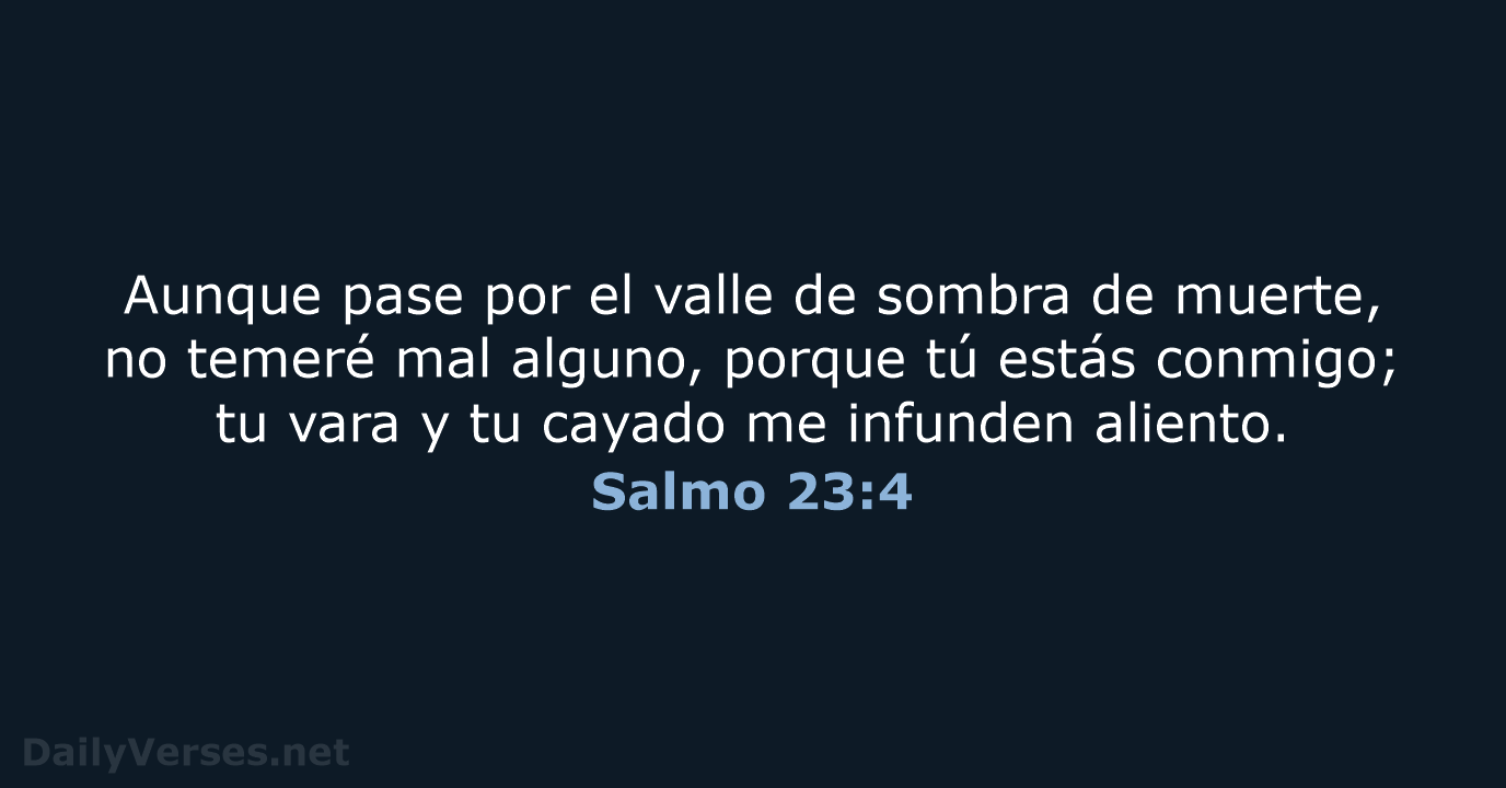 Salmo 23:4 - LBLA
