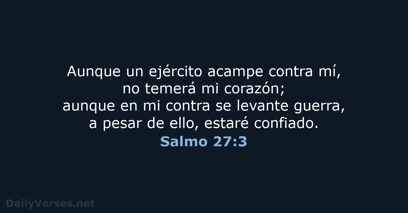 Salmo 27:3 - LBLA