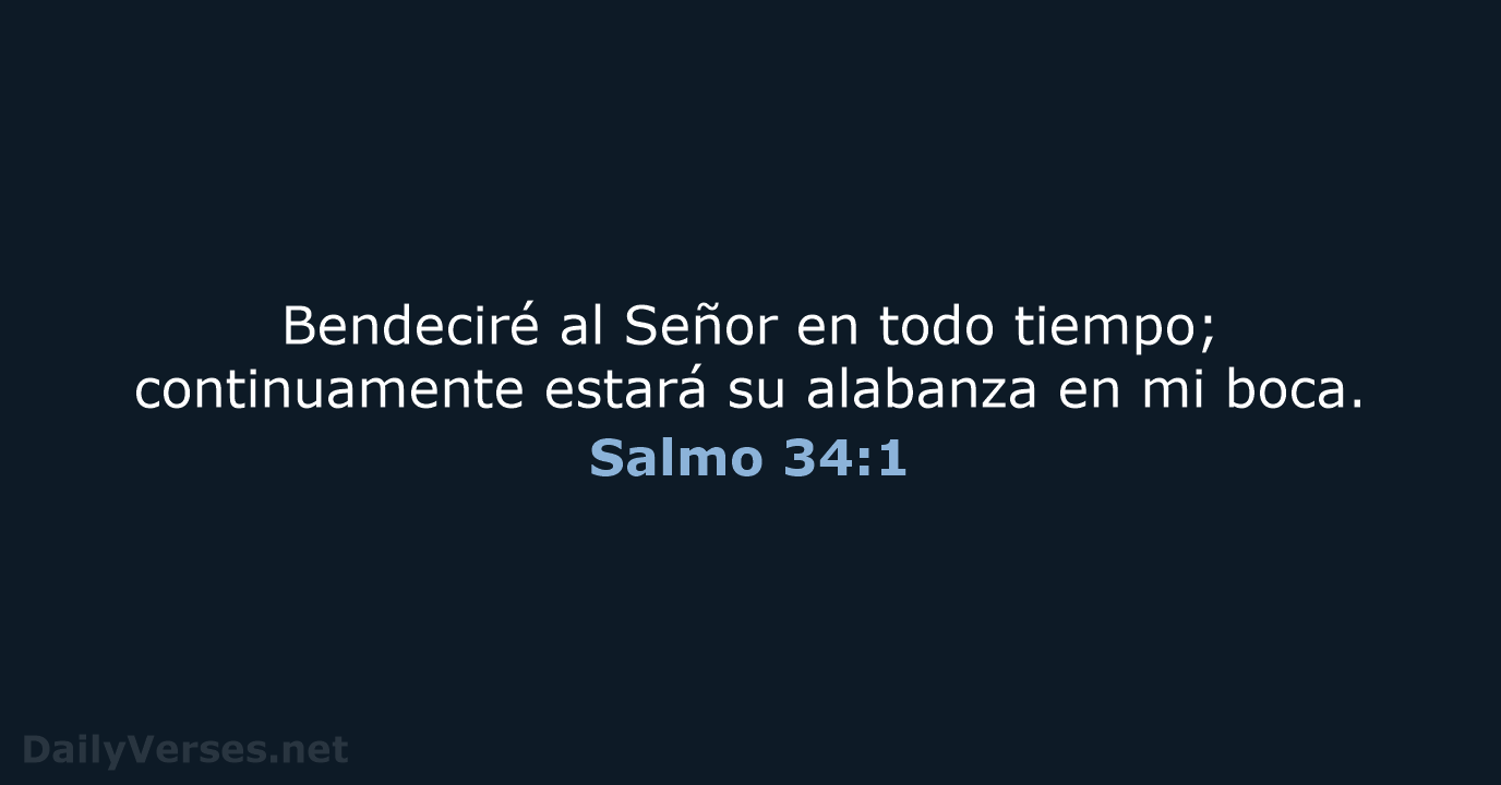 Salmo 34:1 - LBLA