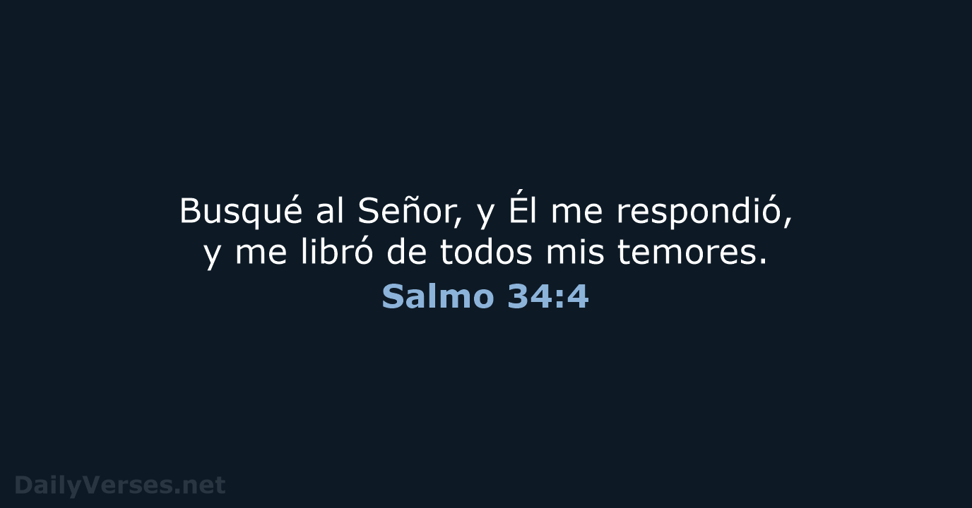 Salmo 34:4 - LBLA