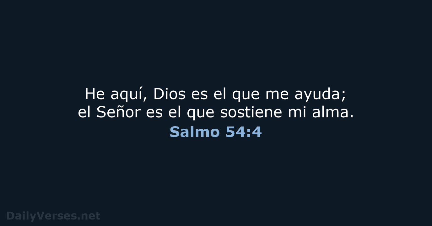 Salmo 54:4 - LBLA