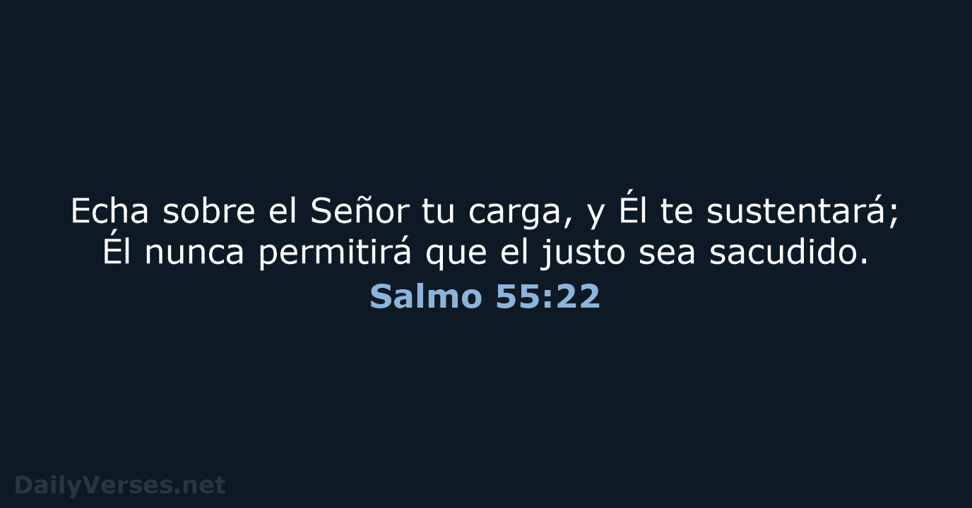 Salmo 55:22 - LBLA