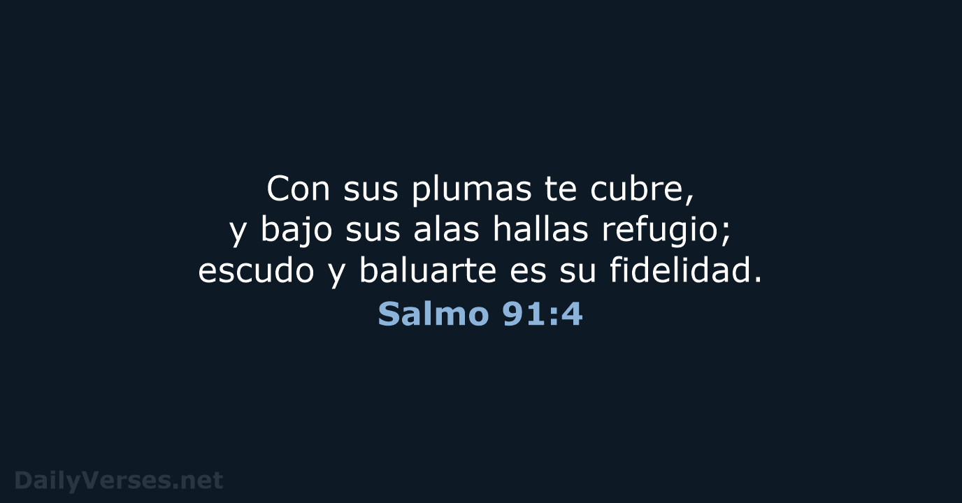 Salmo 91:4 - LBLA