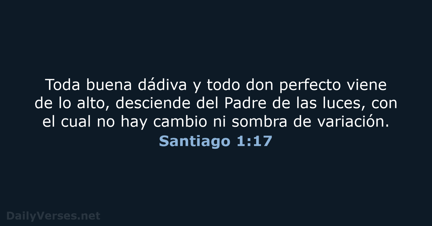 Santiago 1:17 - LBLA