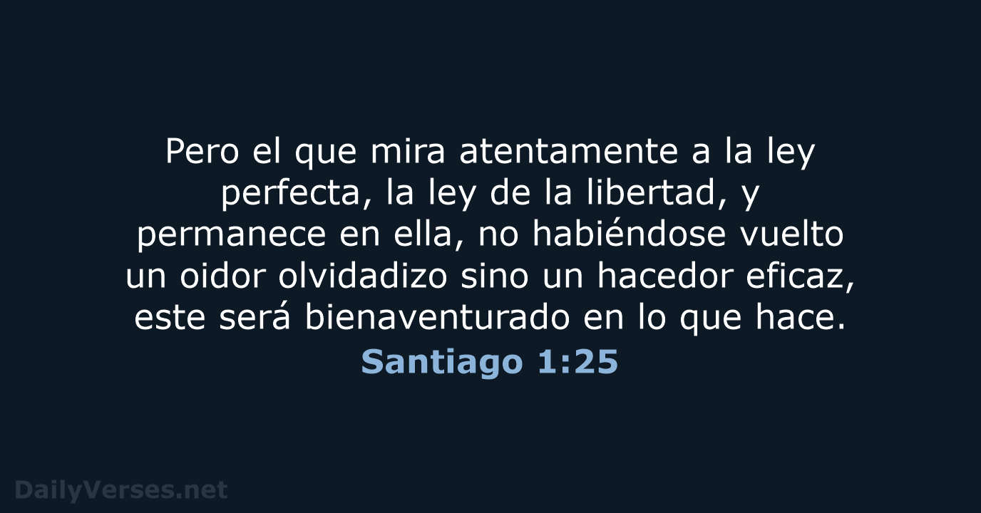 Santiago 1:25 - LBLA