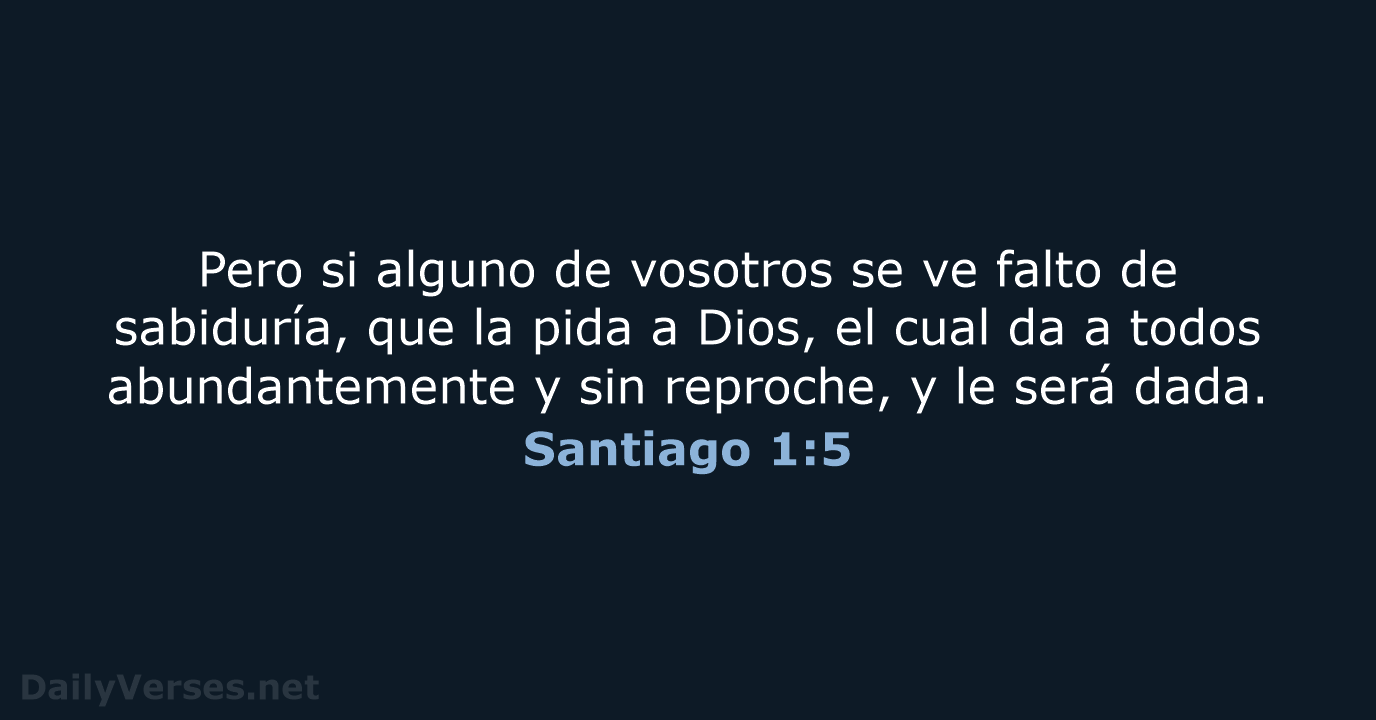 Santiago 1:5 - LBLA