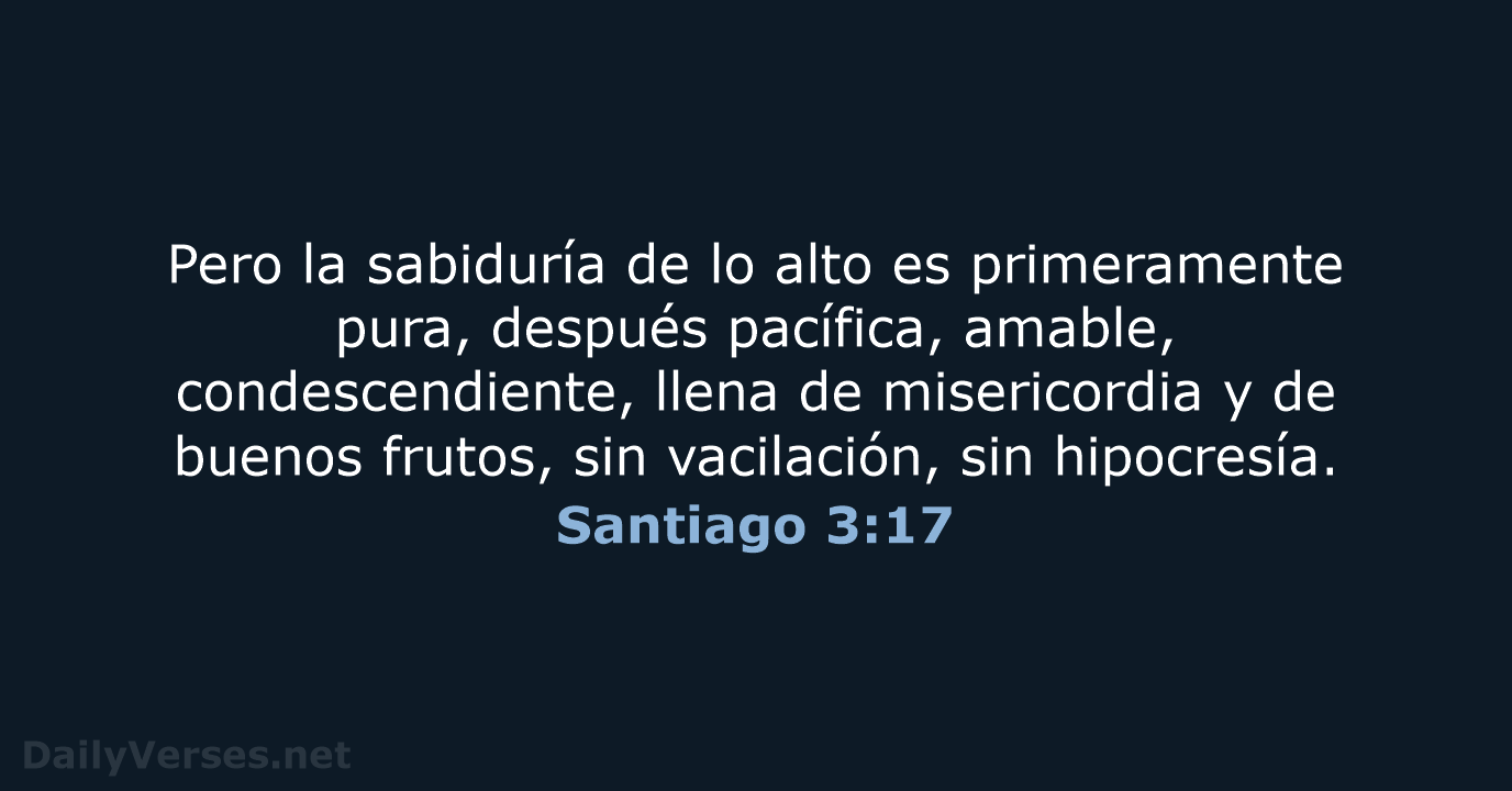 Santiago 3:17 - LBLA