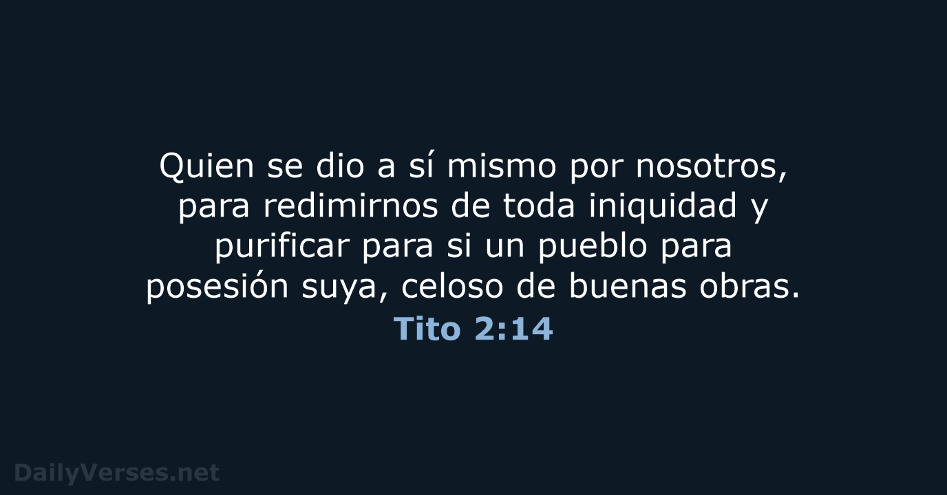 Tito 2:14 - LBLA