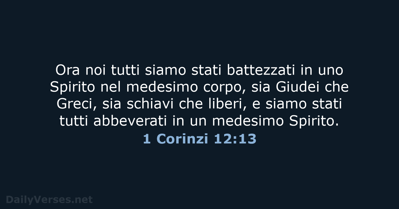 1 Corinzi 12:13 - LND