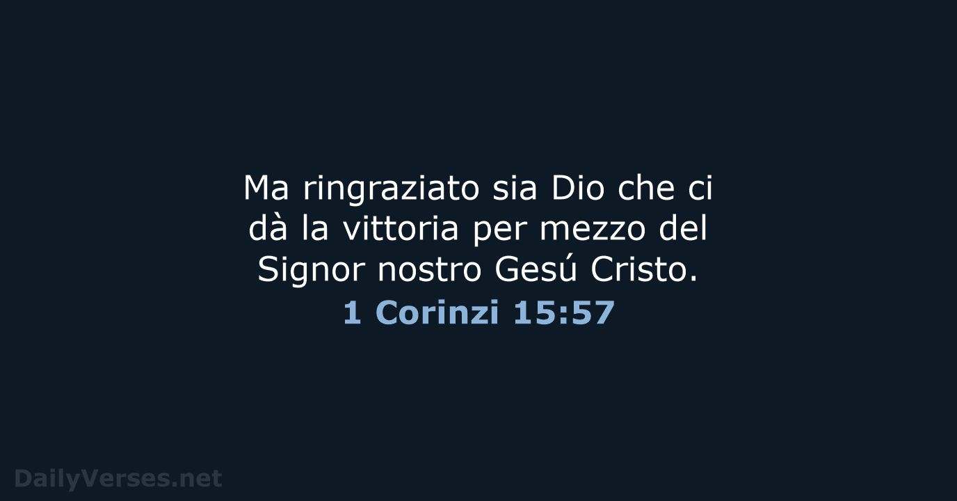 1 Corinzi 15:57 - LND