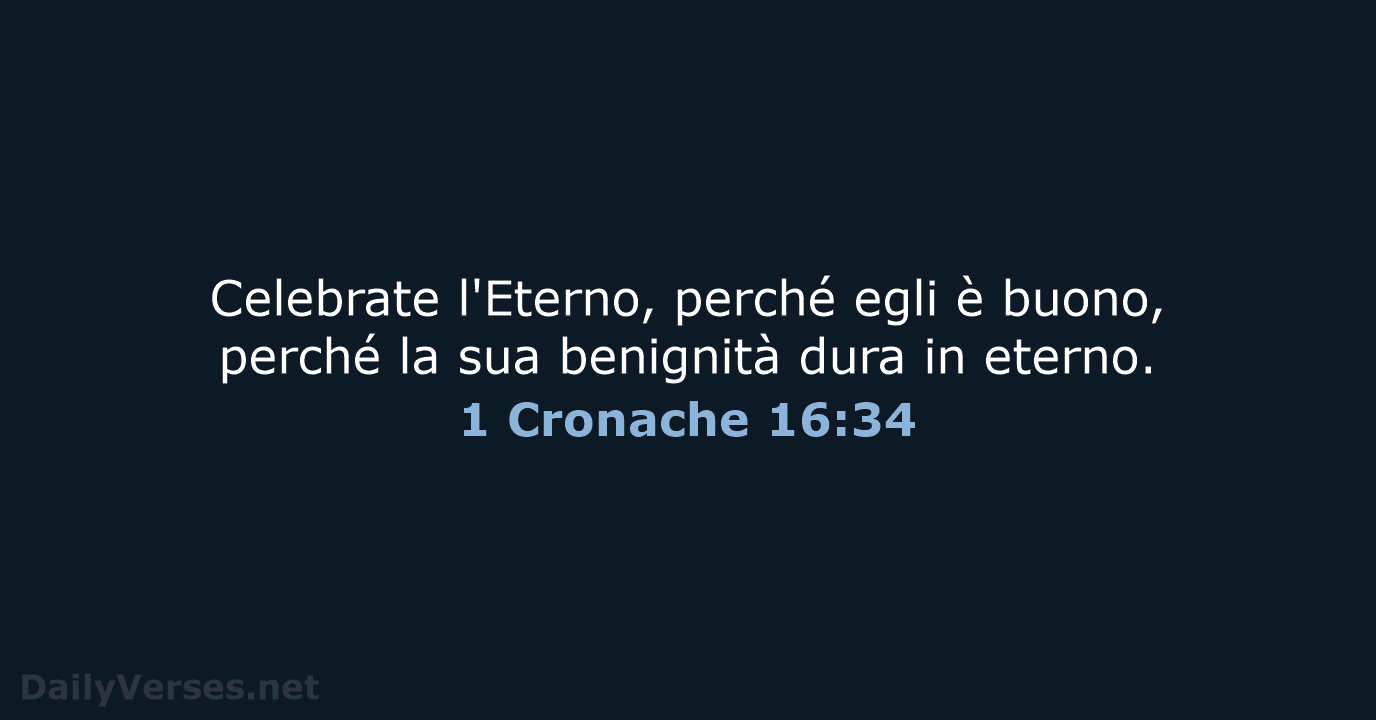 1 Cronache 16:34 - LND