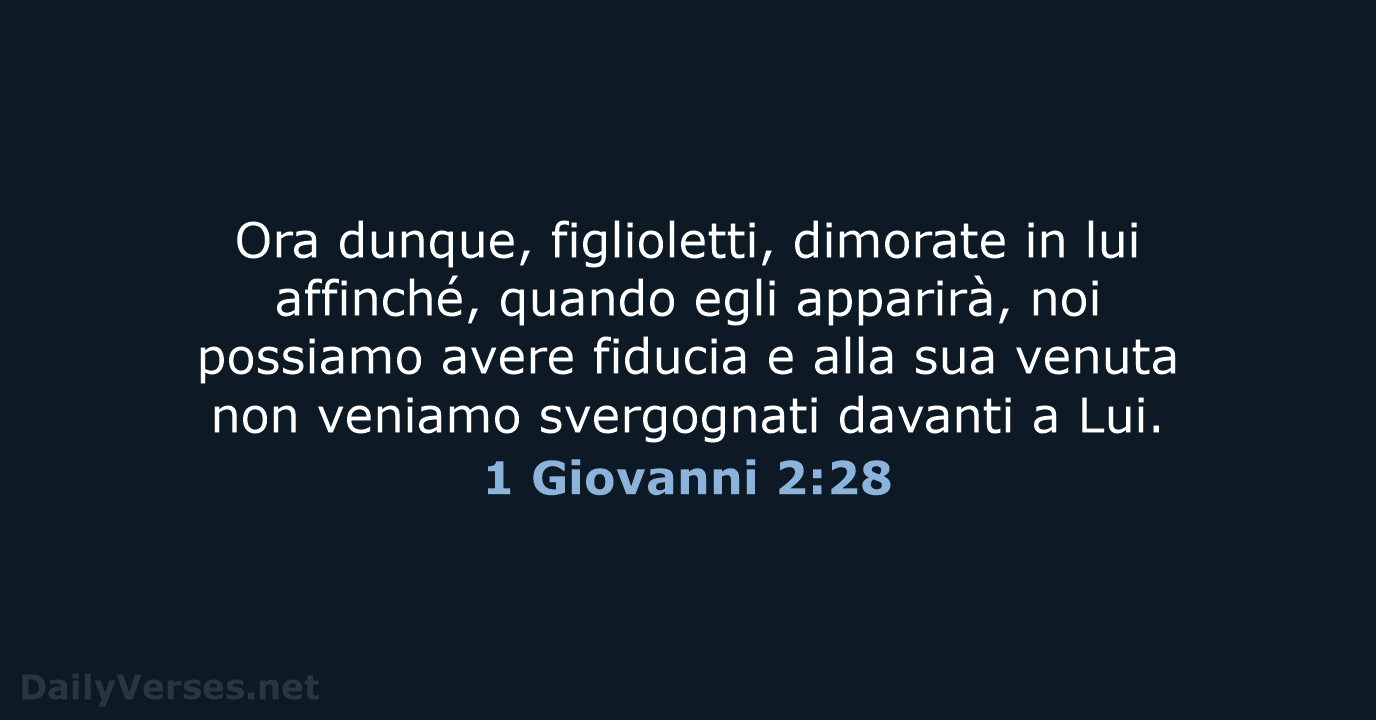 1 Giovanni 2:28 - LND