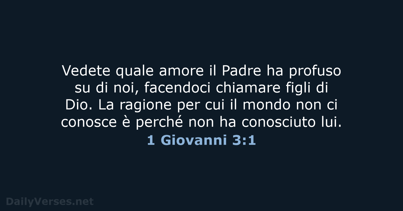1 Giovanni 3:1 - LND